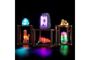 LocoLee Licht-Kit Kompatibel mit Lego 21362 Mineraliensammlung (Kein - Lego-Set) Dekorative Beleuchtung Set Compatible with Lego Mineral Collection
