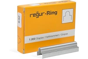 REGUR Ring 26/6mm Ringösenklammern zum Heften von Booklets, Broschüren und Katalogen für REGUR Ring King Heftgerät