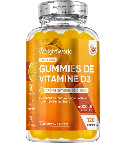 Gummies Vitamine D Vitavea – Complément Alimentaire Pour Les Défenses Naturelles – Bonbons Goût Fruit