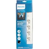 PHILIPS SPN7040WA Akım Korumalı Priz 4'l&uuml; 600J 2m 3680W 16A