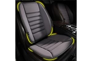 kingphenix Autositzkissen mit Rückenstützkissen: verbessertes Komfort-Memory-Schaum-Design zur Schmerzlinderung, ideal für Fahrer und Büro, ergonomischer Lendenwirbelkomfort für langes Sitzen, Grau