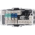 24V 12V Fuse Box,4 Way Midi Fuse Holder with LED Indicator,Multi-functional LED Car o Stereo ANL Fuse Holder Distribution 0/4ga 4 Way Fuses Box Block 30A 60A 80Amp for RV Car Boat Marine Truck
