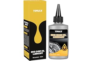 YIMAX Lubrificante per Catene di Biciclette, 100 ml Olio per Catene di Biciclette, Lubrificante Catena Bici Biodegradabile, Lubrificante per Catena da Bici, Grasso per Catene per Tutte Le Biciclette
