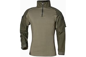 Feng Taktisk militär strid T-shirt för män långärmad smal passform kamouflageskjorta militäruniform airsoft tillbehör jakt vandring