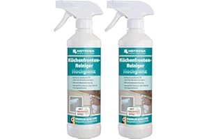 ‎HOTREGA HOTREGA Küchenfronten-Reiniger Hochglanz 2x 500 ml | Streifenfrei & pH-neutral | Entfernt Fingerabdrücke | Für lackierte, folierte & glänzende Flächen
