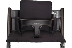 Shabany® Cuscino per seggiolone, 100% cotone biologico, classico, 2 pezzi, adatto per seggiolone Stokke Tripp Trapp, lavabile in lavatrice, facile fissaggio (dreams)