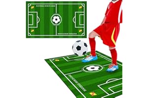 WTZWYFWJ Estera De Entrenamiento De Fútbol,60 X 90 Cm Tapete De Fútbol Verde,Tapete De Fútbol Antideslizante,Tapete De Fútbol Silencioso Para Regatear,Football Footstep Training Mat Para Niños