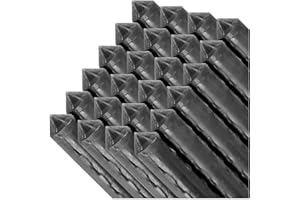 ACAN Tradineur - Pack de 24 tutores de Acero plastificado para Plantas de Ø 0,80 x 150 cm, Ideal para el Cuidado del jardín. Varillas para el Cuidado de Plantas y arboles (Color Negro)