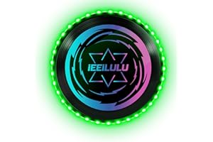 IEEILULU Disco Volador LED, Disco Volador, Disco Volador Iluminado con 49 LED, Reutilizable, Disco Ultimate Frisbee para Adultos Niños Actividades Al Aire Libre En Familia
