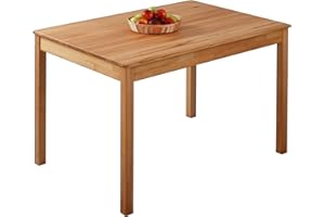 ‎KROK WOOD Krok Wood Esstisch Tomas aus Massivholz (Buche, 110 x 75 x 75 cm)