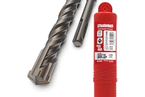 SCHWABENBACH ® SDS Plus Drill Bit 25mm x 460 - Foret beton grande longueur - Perçage précis et rapide dans le béton - Qualité supérieure avec pointe en carbure de tungstène - Foret SDS 25 x 460mm