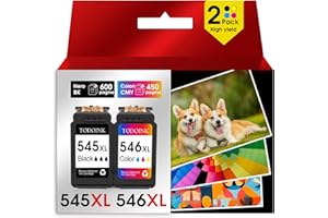 TODOINK 545XL 546XL Cartucce Cartucce d'inchiostro Sostituzione per Canon 545 546 XL Multipack per Pixma MX490 MX495 MG2550s MG2550 TS3150 TS3151 TS3350 TR4550 TR4551