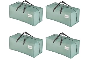 VENO 4 Pack Heavy-Duty Extra Large Moving Bags W/Backpack Straps, Moving House Essentials, Clothes Storage, Packing, Laundry Bags, Reusable and Sustainable (Light Green Matte, 4 Pack)