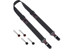 NVGVUP Pasek na ramię do aparatu z szybkim zapięciem, regulowany pasek na aparat: nylonowy pasek kompatybilny z aparatami Sony Canon Nikon Fuji, innymi lustrzankami DSLR