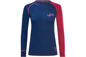 Black Crevice Maglia A Manica Lunga, Donna, Lana Merino Maglia Donna