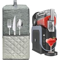 Housse Anti-poussière pour Ninja Creami NC501EU, Couvercle pour Machine à Crème Glacée Sac de Rangement Étanche pour Accessoires Ninja Machine à Glace, 43 x 33 x 23 cm, Gris
