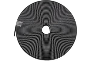 XLUMIO Car Wheel Rim Protector Decor Strip, 8m Rim Trim Wheel Protection Strips Protection Ring Tire Scratch Resistance Anti-Collision Alloy Wheel Rim Protectors(Color:Black)