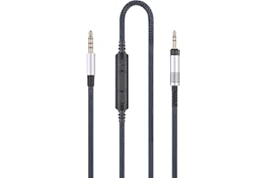 HANSNBY Cavo audio di ricambio compatibile con cuffie Sennheiser HD598 HD598 SE, HD518 HD598 Cs, HD599 HD569 HD579, cavo audio compatibile con Samsung Galaxy Huawei con microfono in linea controllo remoto del