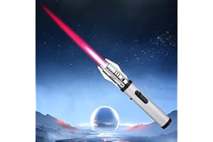 AEbdgdd 20 ml Jet Flame Lighter, Long Electric Gas Lighter, Lockable, Windproof Lighter, Gas Refillable, Windproof, Long Stick Lighter for Candles (Without Butane Gas, Silver)