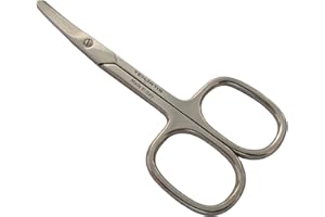 Tenartis 140 Ciseaux Ongles Bébé à Bouts Ronds et Lames Courbes - Fabriqué en Italie