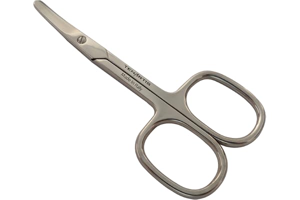 Tenartis 140 Ciseaux Ongles Bébé à Bouts Ronds et Lames Courbes - Fabriqué en Italie