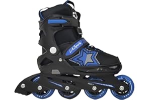 ‎L.A. SPORTS Inliner Skate Soft Kinder Jugend Damen Größenverstellung 5 Größen verstellbar