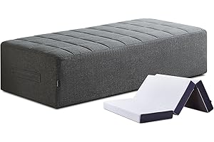 Inofia Faltbarer Matratzenbezug, Sofa-Bettbezug, faltbare Matratzen-Aufbewahrungstasche, strapazierfähige Tragetasche, passend für 10 cm Doppelbett, dreifach zusammenklappbar, waschbar (Matratze nicht