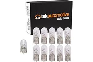 Tek Automotive 502 6V 3W W2.1x9.5D Capless Bulbs – Box of 10 | Car & Motorcycle Light Bulbs | Specialist 6 Volt Application | Reliable Replacement Lamps