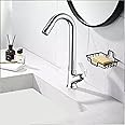 Ruhe® Faucet/Tap | Clarion Swan Neck with Flexible Swivel Spout Faucet/Tap, Table Mount with Chrome Finish for Bathrooms Wash Basins & Kitchen Sinks