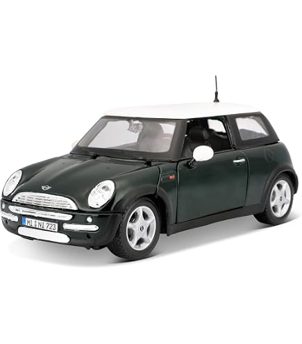 Mini Cooper S Modèle Miniature Échelle – Avec Drapeau Rouge, Portes Ouvrables, Coffre Chargeable – Collection Métal Résistant