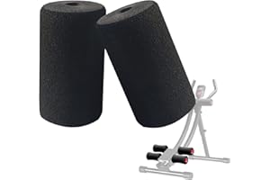 ZYNCUE 1 par de pies de espuma para almohadillas de rodillos, tubo de repuesto para piernas, rodillo de espuma para gimnasio en casa, espuma para extensión de piernas, banco de pesas, mesa de