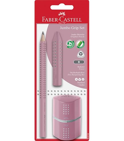Faber-Castell Matite Colorate Metallizzate Jumbo Grip 12 Pezzi - Verde Metallo - 2