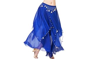 MUNAFIE Jupe de danse du ventre, costume de diseuse de bonne aventure, jupe de danse, costume de danse du ventre pour femme