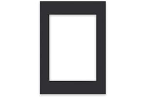 nielsen Conservation Picture Mount - Black A2, 42x59.4cm - Fits A3, 29.7x42cm Photo - Acid-Free, pH Neutral and Protective, Smooth Surface