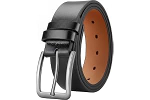 Läderbä herr svart 110 cm – klassiskt bä herr läder för affärer och jeans, elegant kostymbä för män, högkvalitativt byxbä för formella tillfällen