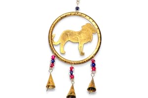 PURITY STYLE Purity Lion Windchime with beads and bells made of recycled metal