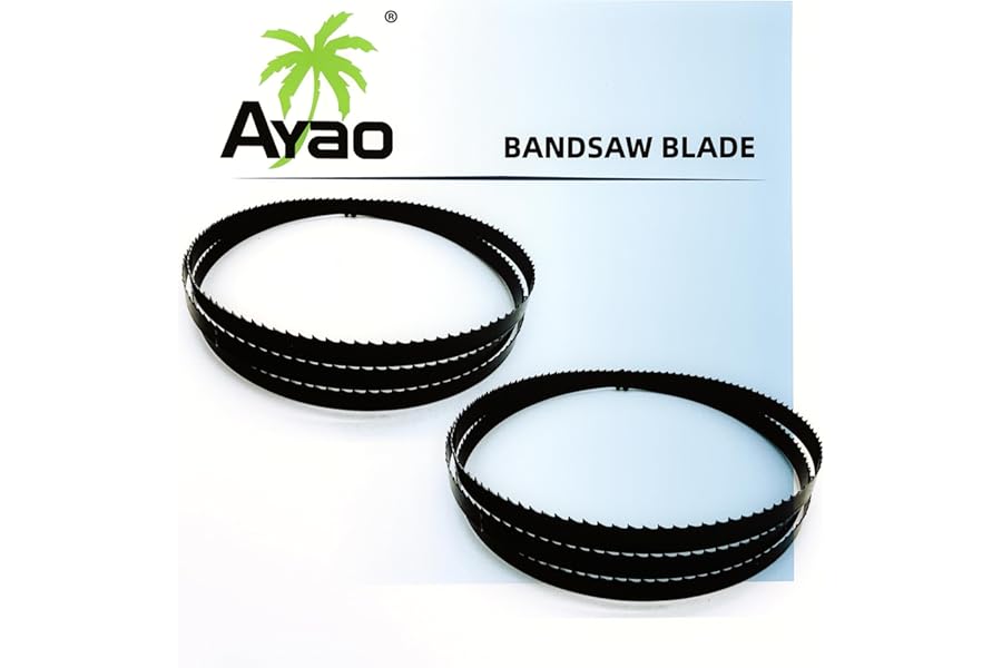AYAO Ground Tooth Band Saw Blade 1400mm X 9.5mm X 0.45mm X 12TPI (2 Blades Pack)