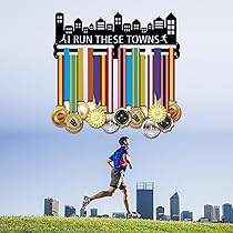 Support Médaille SUPERDANT Présentoir De Médailles De Hockey Sur Glace Avec 12 Lignes En Acier Robuste Pour Plus De 60 Médailles De Ruban à Fixer Au Mur - Cadeau Pour Enfant Porte Médaille