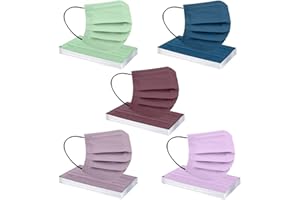 LULUJI Lulupi 50 Stück Einweg Mundschutz Mund-Nasenschutz Pusteblume Bedruckt 3 lagig Einmal MNS Löwenzahn Motiv Halstuch Mund und Nasenschutz Staubdicht Atmungsaktiv Multifunktionstuch Schals Tücher