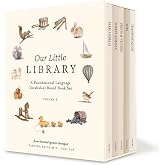 Our Little Library: A Foundational Language Vocabulary Board Book Set for Babies, Including Farm Animals, Forest Animals, Fru