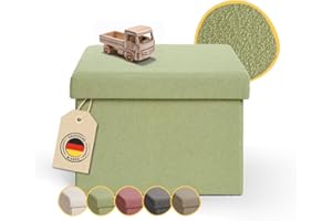 Laleni panca contenitore - panca camera da letto 41x31 cm - pouf contenitore camera da letto - pouffe camera da letto - pouf contenitore rettangolare - puffo per sedersi camera da letto - pouf verde