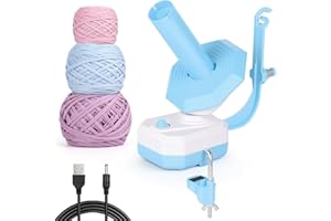 ‎BUITHAFU Elektrische Garnwickler, Garnwickler Zum Häkeln Garnspinner Yarn Wool Windering Machine (Blue) für Haushalt und industrielle Nähmaschinen,10oz Upgraded Yarn Cake Winder Automatic