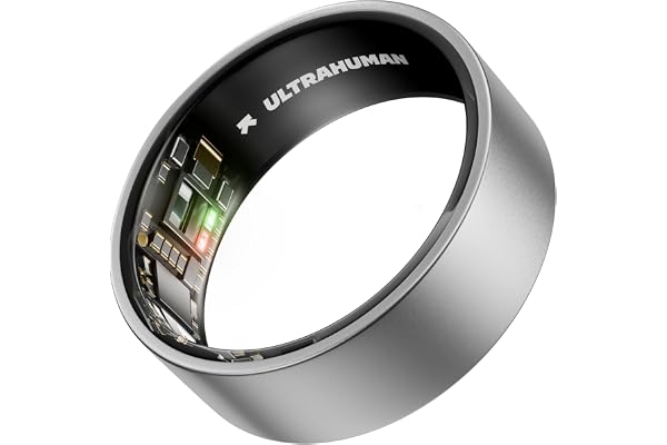 ULTRAHUMAN Ring AIR – Bague connectée de Suivi de santé, Choisissez d’Abord Votre Taille grâce au kit de Mesure ; Suivi du Sommeil ; Bague Intelligente pour Hommes et Femmes