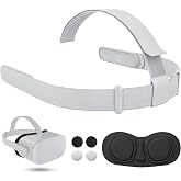 Head Strap for Oculus Quest 2 Headset, Original Replacement Head Strap Compatible with Meta Quest 2 Headstrap with 4 Pcs Cont