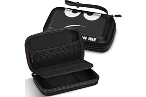 FINTIE Fodral för Nintendo 2DS XL / 3DS XL - stöttåligt förvaringsfodral med spelkorthållare och rem för Nintendo 2DS XL / 3DS XL / 3DS / 3DS / 3DS LL Console, Don't Touch