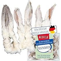 MERVELA Paardenhoofdhuid zonder vacht, 100% paard, 1 kg, kwaliteit uit Duitsland, 12 cm stuks, natuurlijke tandreiniging, ideaal voor hypoallergene allergische honden