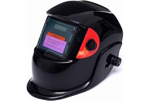 Kraft&Dele KD849 careta soldar automática electrónica – máscara de soldar auto oscurecible DIN9-13, filtro UV/IR DIN16, casco soldadura ligero 470g, ajuste de sensibilidad y retardo, visor 94x37mm