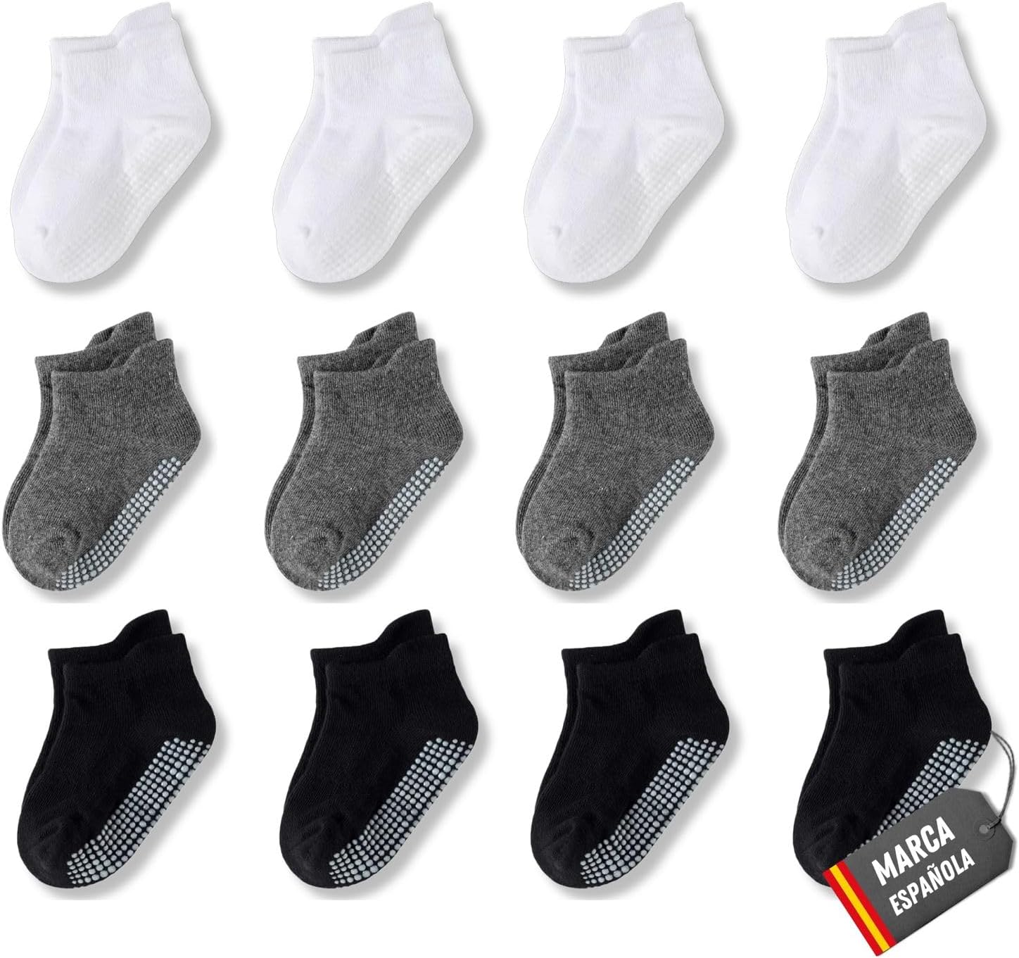 POPYS® Calcetines antideslizantes de Algodón para Niños Multicolor | Calcetines para Niños y Niñas para todo tipo de actividades