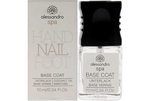 Alessandro Base Coat à Séchage Rapide à l'Huile de Noix de Coco 10 ml