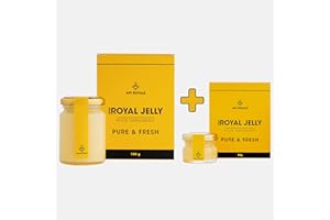 Api Royale Royal Jelly 100g + 30g Pack – Premium Fresh Royal Jelly Nutritional Supplements – Fresh Royal Jelly with Natural and Non-Gluten Formula – Compact Isothermal Box with Dosing Spoon